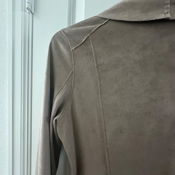 Blank NYC Asymmetrical Front Zip Suede-Like Jacket Large - Picture 8 of 11